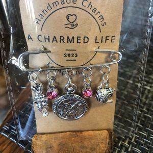 A Charmed Life | Jewelry | Nwt Handmade By A Charmed Life Silver Pin ...